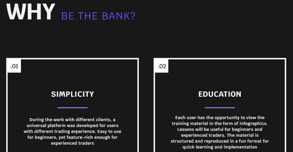 Be The Bank security