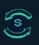 Money recycling icon: dollar sign encircled by circular arrows (currency recycling/flow)