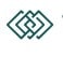 Teal geometric logo with two interlocking diamond shapes in teal color.