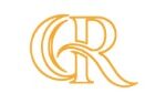 Orange intertwined CR monogram logo on white background, likely representing a brand.
